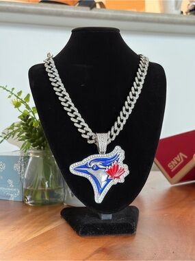 Toronto Blue Jays Pendant Cuban Link Necklace